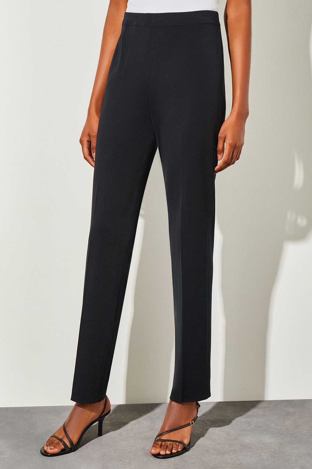 LE GALI Womens Black Printed Straight leg Pants 2 レディース 【初回限定お試し価格】 -  ズボン・パンツ